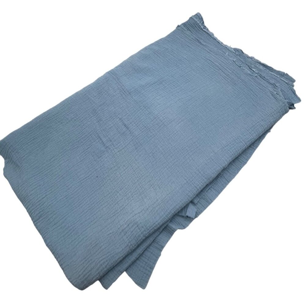 blue cotton material sheer 33x52" plus more crafts sowing READ